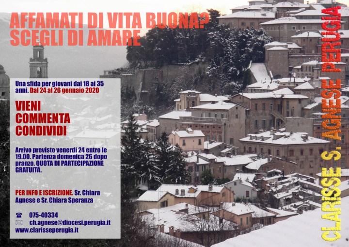 Affamati di vita buona? Segli di amare, 24-26 gennaio&nbsp;2020