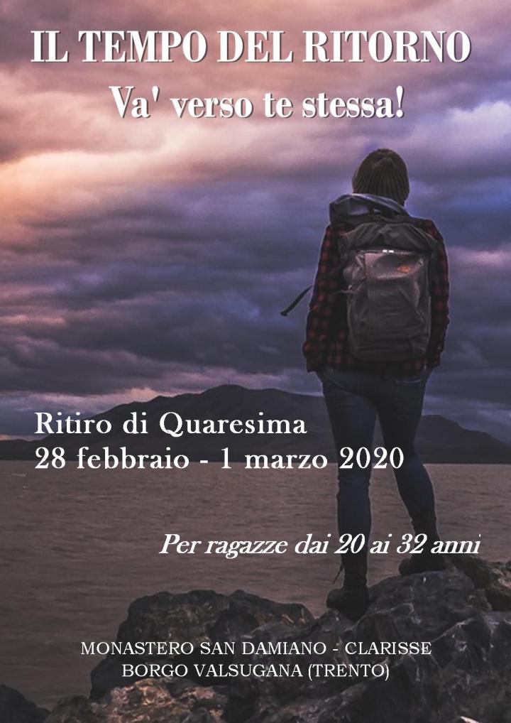 Il tempo del ritorno – Ritiro di Quaresima, venerdì 28 febbraio – domenica 1 marzo&nbsp;2020