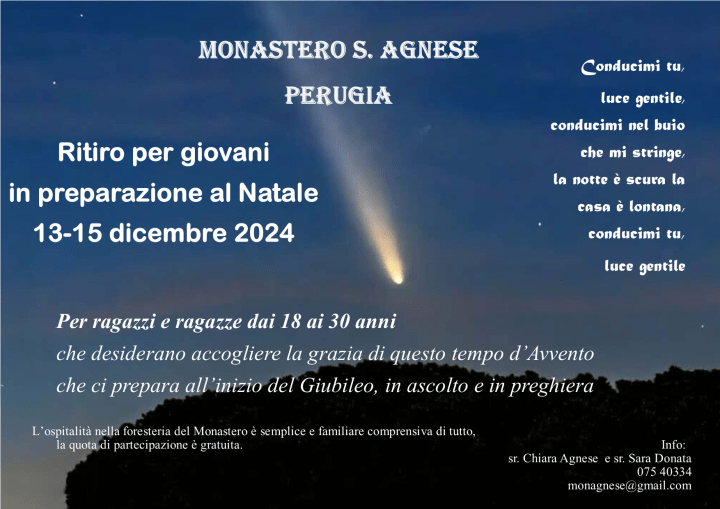 Ritiro in preparazione al Natale – Clarisse S.&nbsp;Agnese