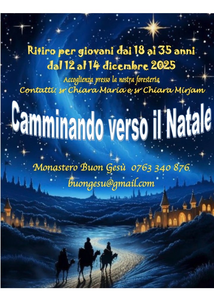 Camminando verso il Natale, ritiro per&nbsp;giovani