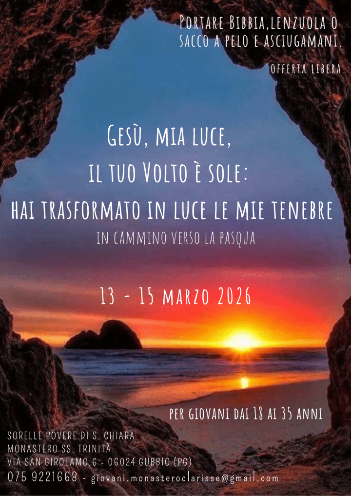 Dalle Clarisse di&nbsp;Gubbio