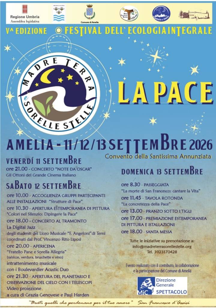 Festival dell’ecologia integrale nel centenario&nbsp;francescano